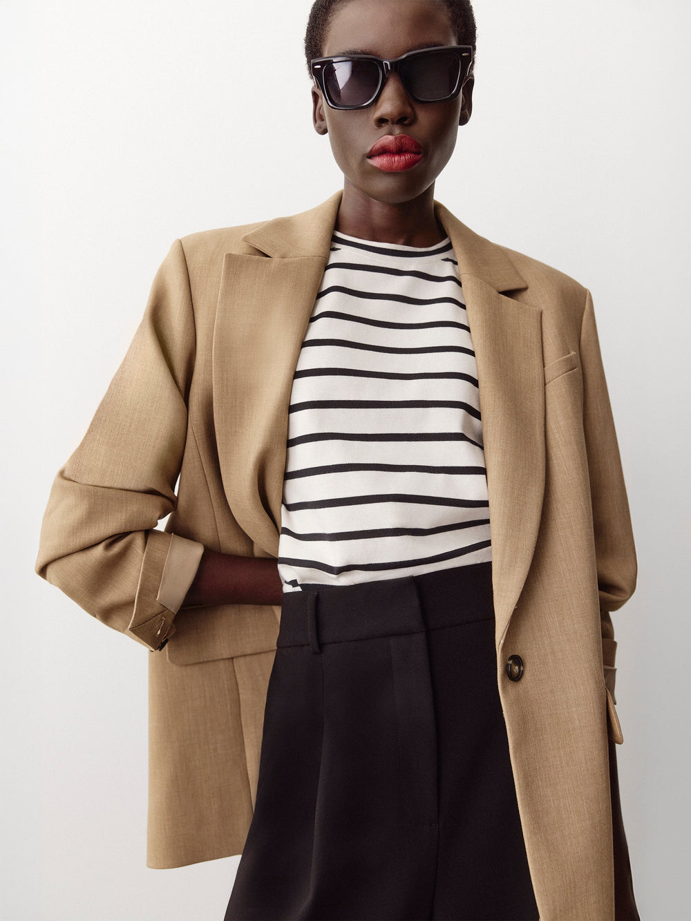 RW&CO Oversized One-Button Blazer