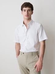 RW&CO Short-Sleeve Slim Fit Knit-Like Dress Shirt