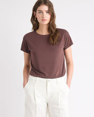 RW&CO Silk-Blend Boxy Knit Top