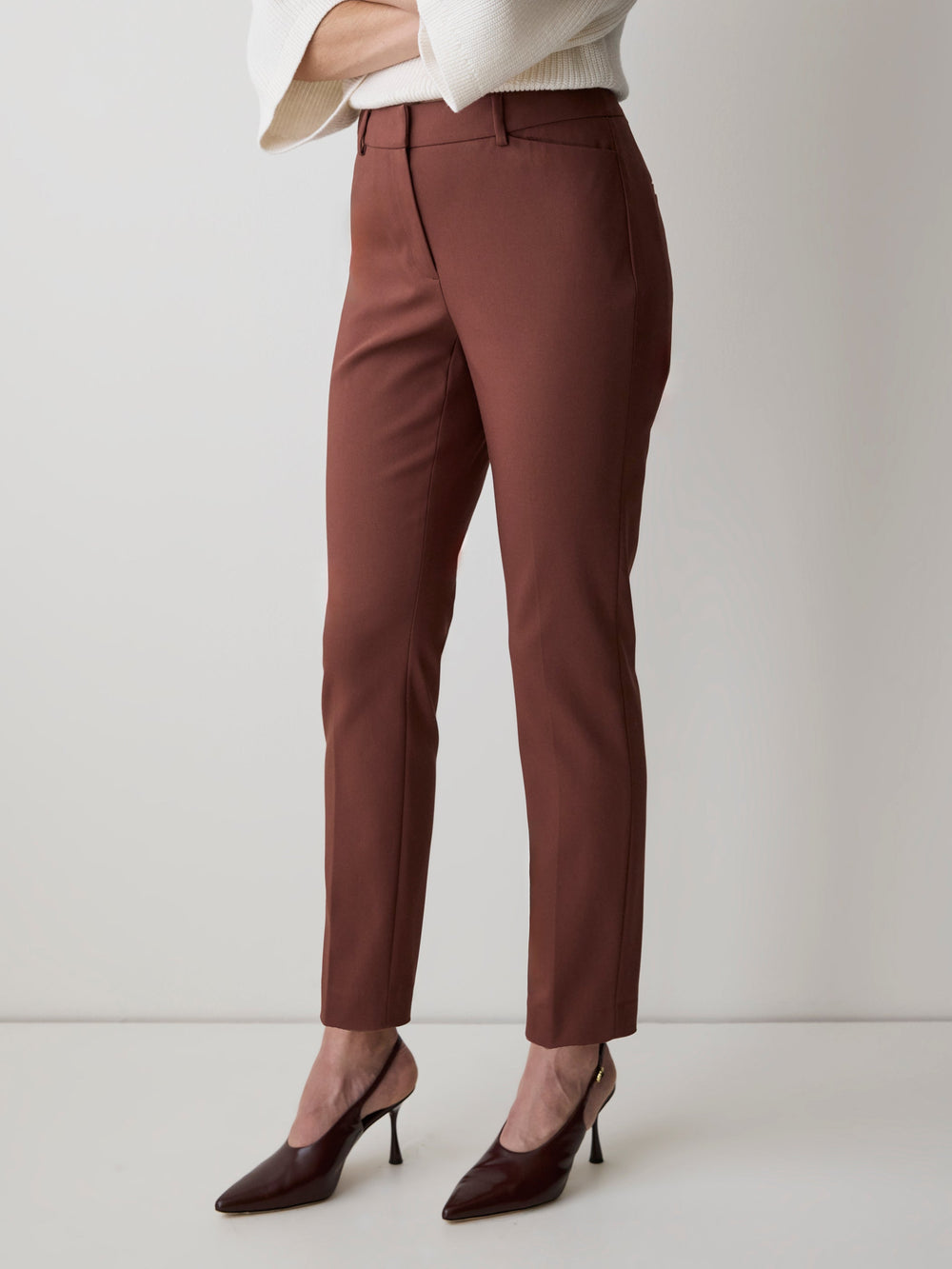 RW&CO Limitless Mid-Rise Slim-Leg Curvy Pant