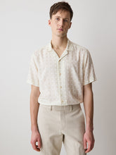 RW&CO Short-Sleeve Camp-Collar Shirt with Geo Print