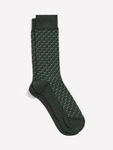 RW&CO Green Dress Socks with Geo Pattern