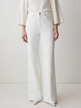 RW&CO Cream Long High-Rise Wide-Leg Jeans