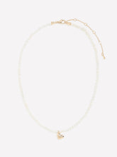 RW&CO Pearl Necklace with Heart Pendant