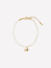 RW&CO Pearl Bracelet with Heart Charm