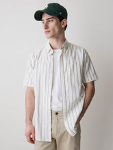 RW&CO Striped Slim Fit Short-Sleeve Oxford Shirt