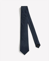 RW&CO Navy Regular Textured Tie with Dots