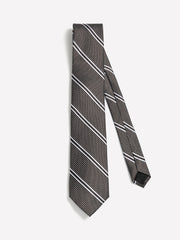 RW&CO Striped Brown Regular Tie