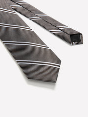 RW&CO Striped Brown Regular Tie