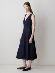 RW&CO Sleeveless Denim Midi Dress