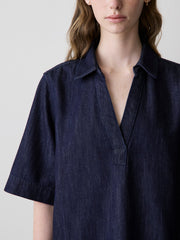 RW&CO Short-Sleeve Mini Denim Dress