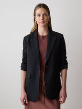 RW&CO Black Relaxed Fit One-Button Blazer