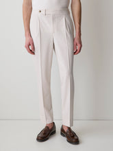 RW&CO Pleated Tapered-Leg Striped Suit Pant