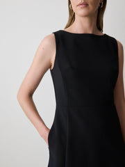 RW&CO Sleeveless Boat-Neck Mini Dress