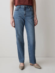 RW&CO Medium-Wash Straight-Leg Jeans
