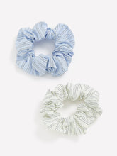 RW&CO Striped Scrunchies - Set of 2
