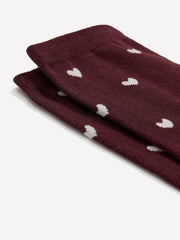 RW&CO Crew Socks with Tiny Hearts