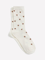 RW&CO Crew Socks with Tiny Hearts