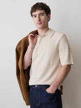 RW&CO Short-Sleeve Bouclé Polo Sweater