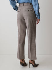 RW&CO Taupe Tapered-Leg High-Rise Ankle Pant