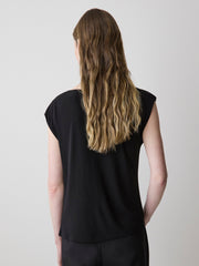 RW&CO Extended-Sleeve Boat-Neck Top with Pleated Details