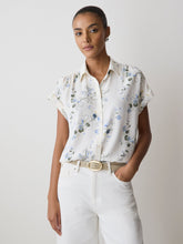 RW&CO Short-Sleeve Buttoned-Down Blouse