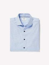 RW&CO Navy Tailored Fit Dress Shirt with Geo Pattern