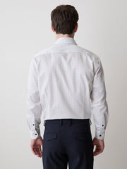 RW&CO Slim Fit Dress Shirt With Micro Geometric Pattern