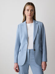 RW&CO Light Blue Two-Button Fitted Blazer