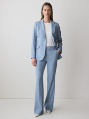 RW&CO Light Blue Mid-Rise Flare-Leg Pant