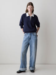 RW&CO Long-Sleeve French Terry Polo