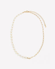 RW&CO Half-Pearl Necklace