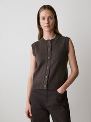 RW&CO Sleeveless Crew-Neck Sweater Vest