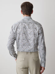 RW&CO Slim-Fit Dress Shirt with Floral Pattern