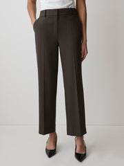 RW&CO Mid-Rise Straight-Leg Cropped Pant