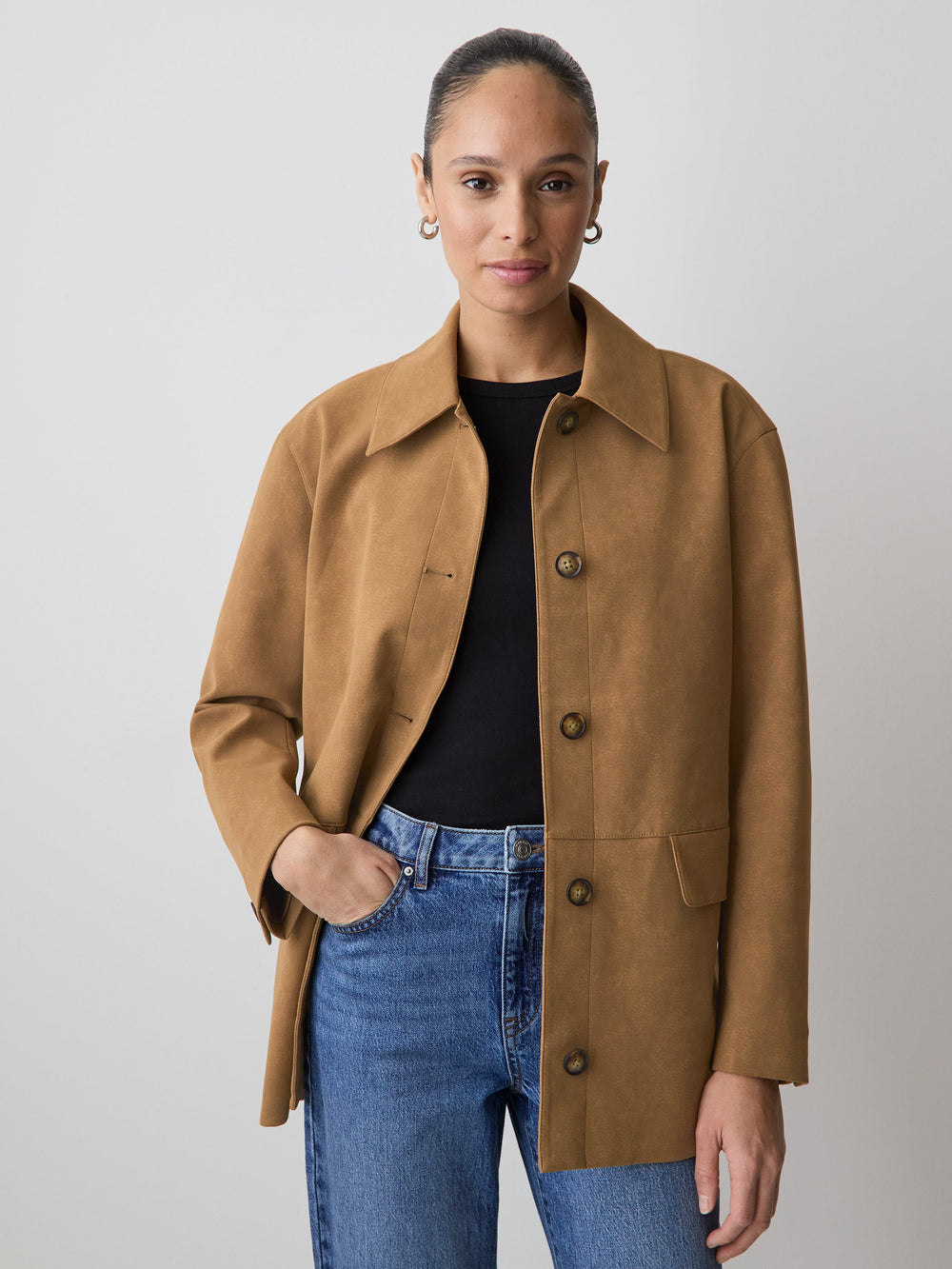 RW&CO Faux Suede Jacket