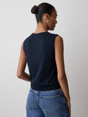 RW&CO Sleeveless Scoop-Neck Sweater