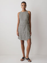 RW&CO Sleeveless Boat-Neck Linen-Blend Midi Dress