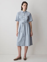 RW&CO Short-Sleeve Linen-Blend Midi Dress with Shirt Collar