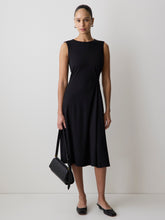 RW&CO Sleeveless Crew-Neck Midi Dress with Knot Detail