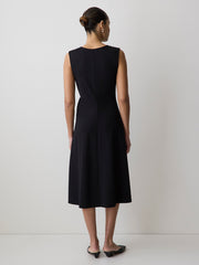 RW&CO Sleeveless Crew-Neck Midi Dress with Knot Detail