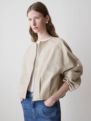 RW&CO Short Twill Jacket with Cinched Waist