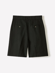 RW&CO Linen-Blend High-Rise Bermuda Shorts