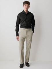 RW&CO Slim-Fit Sateen Dress Shirt with Geo Pattern