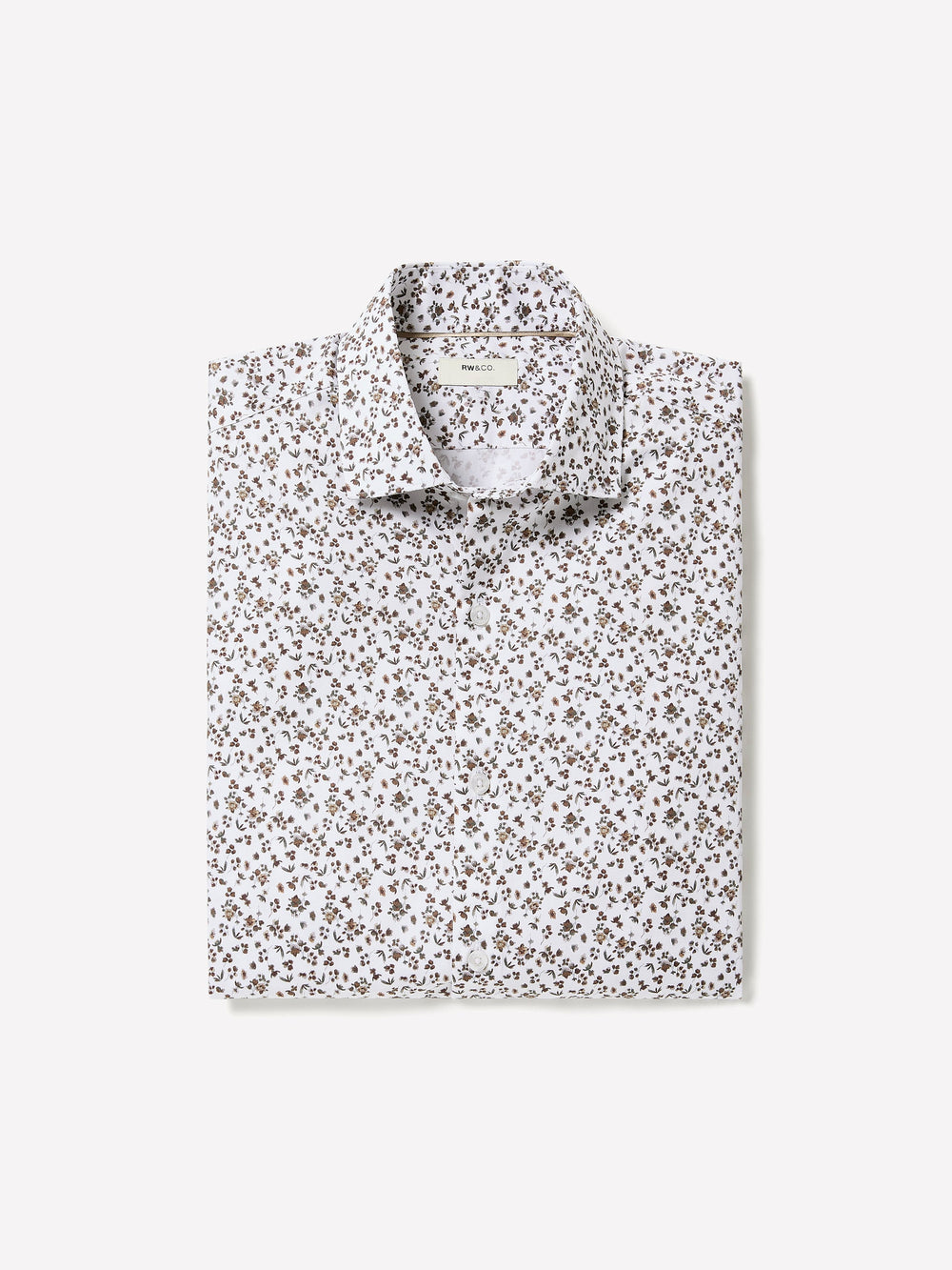 RW&CO Tailored-Fit Dress Shirt with Floral Pattern
