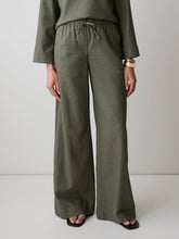RW&CO Linen Mid-Rise Wide-Leg Pant
