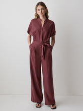 RW&CO Short-Sleeve Wide-Leg Jumpsuit with Cut-Out Detail