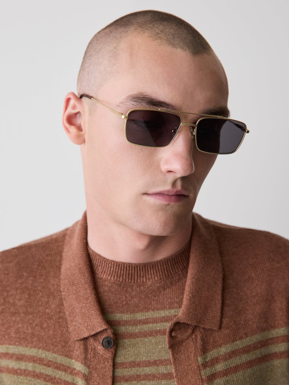 RW&CO Rectangular Aviator Sunglasses