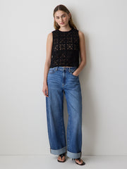 RW&CO Crochet Tank Top
