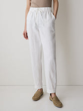 RW&CO Linen Mid-Rise Tapered-Leg Jogger Pant